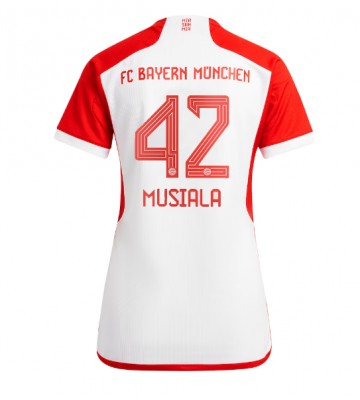 Bayern Munich Jamal Musiala #42 Hjemmebanetrøje Dame 2023-24 Kort ærmer
